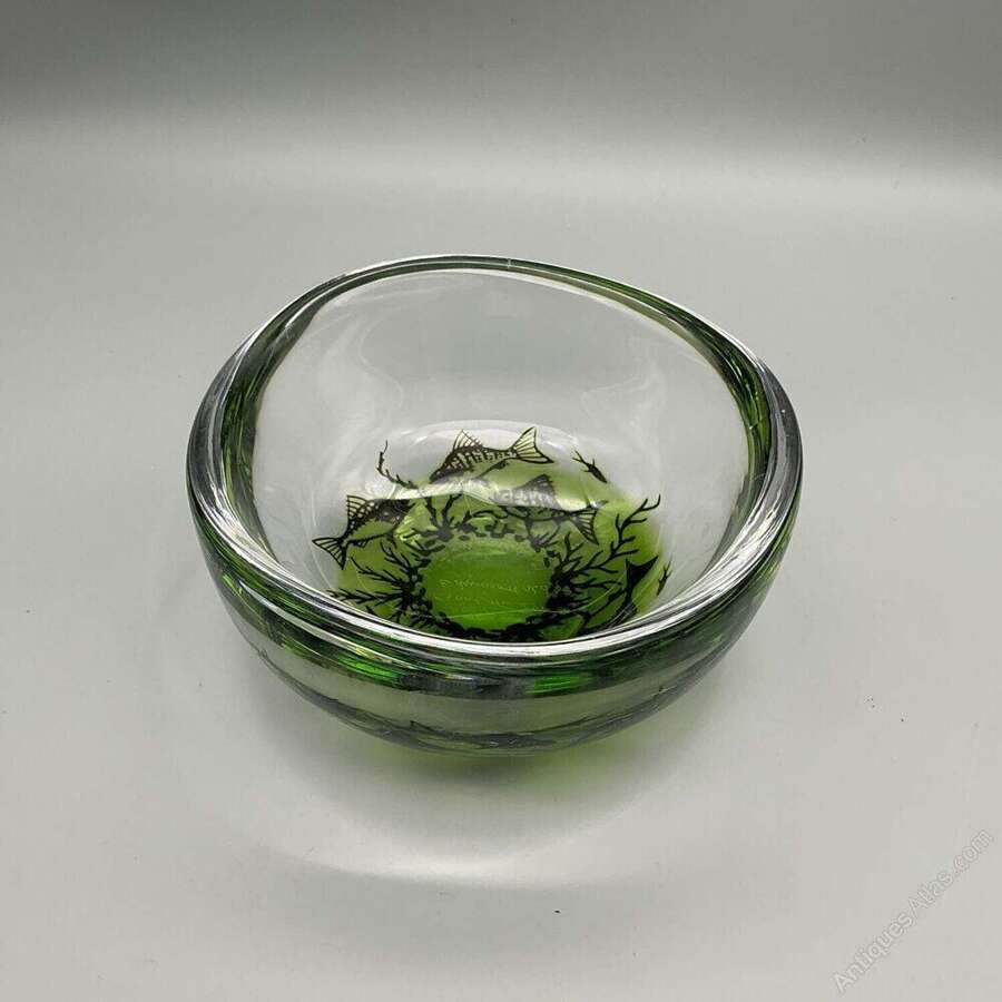 Edward Hald For Orrefors &ndash; Graal Glass Bowl