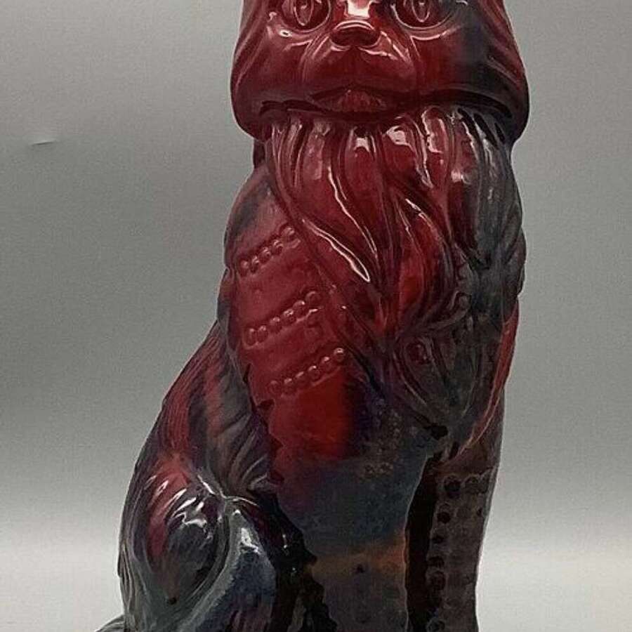 Royal Doulton Large Flambe Cat