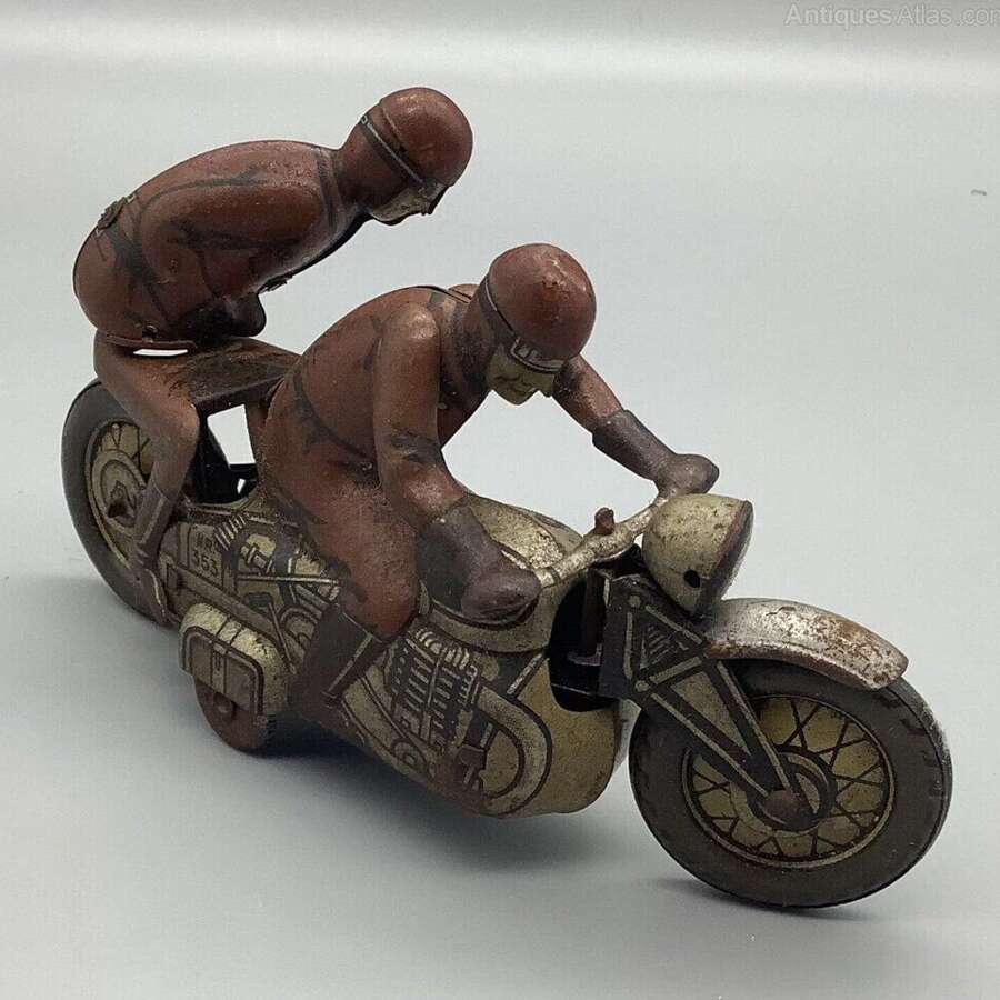 Kellerman 353 Tinplate Clockwork Motorbike C1950