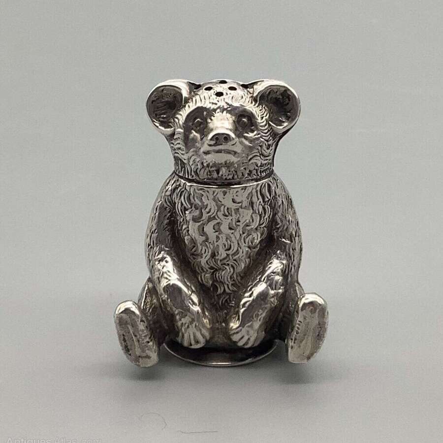 Antique Novelty Silver Pepperette