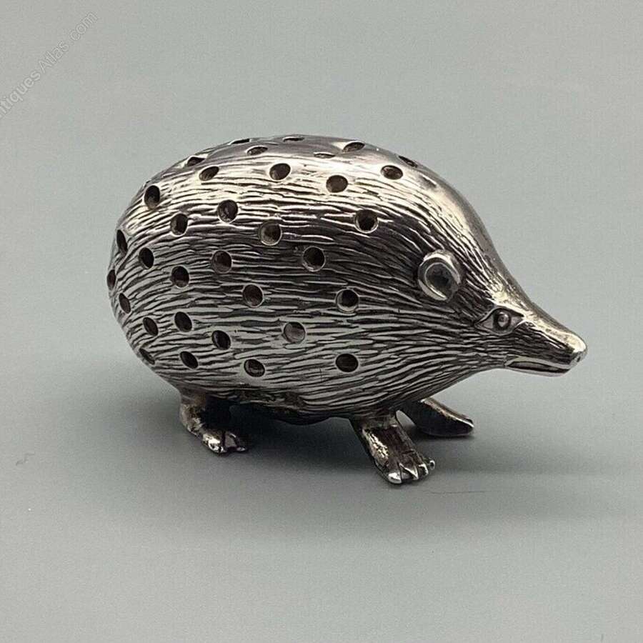 Antique Novelty Silver Pin Cushion