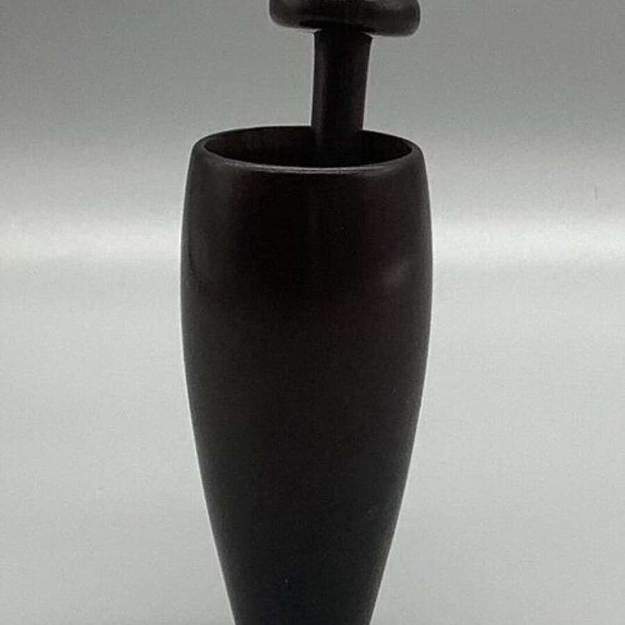 Lignum Vitae Snuff Pestle And Mortar