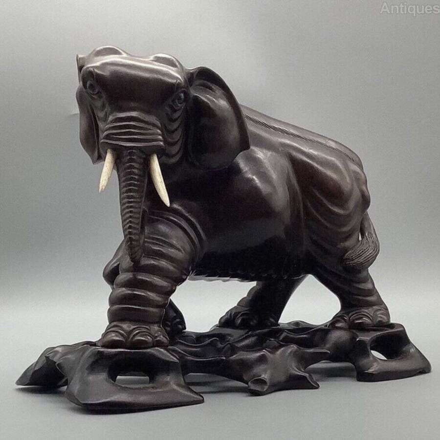 Antique Hardwood Elephant