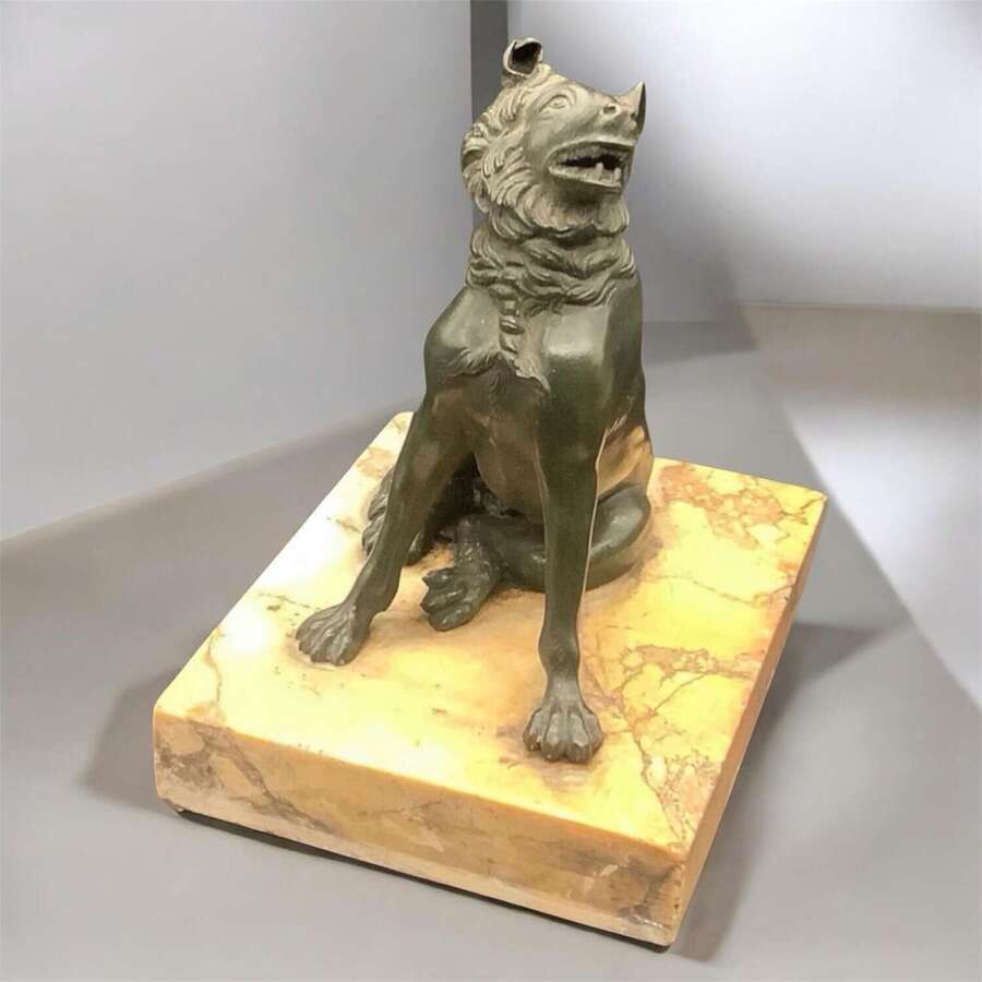 Antique Grand Tour Hound Of Alcibiades