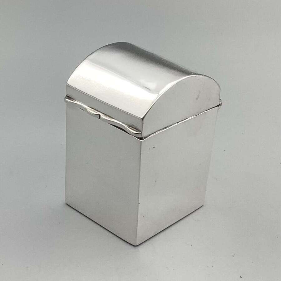 George V Silver Miniature Playing Card Box &ndash; Birmingham 1910