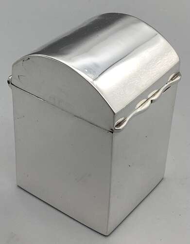 George V Silver Miniature Playing Card Box – Birmingham 1910