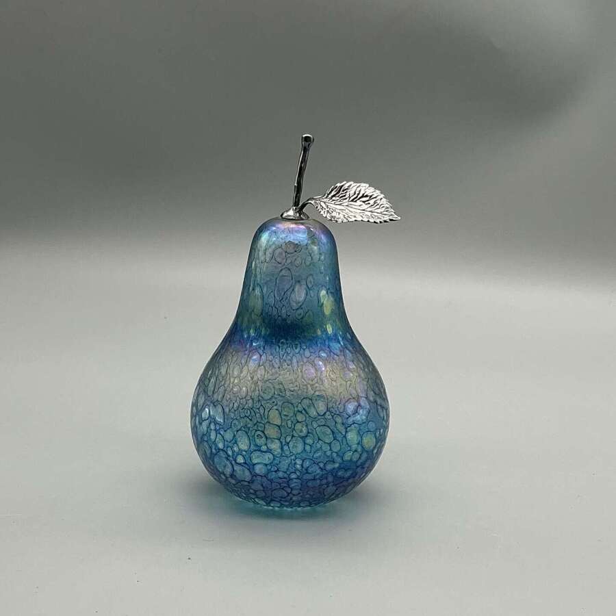 John Ditchfield Glasform Pear Paperweight