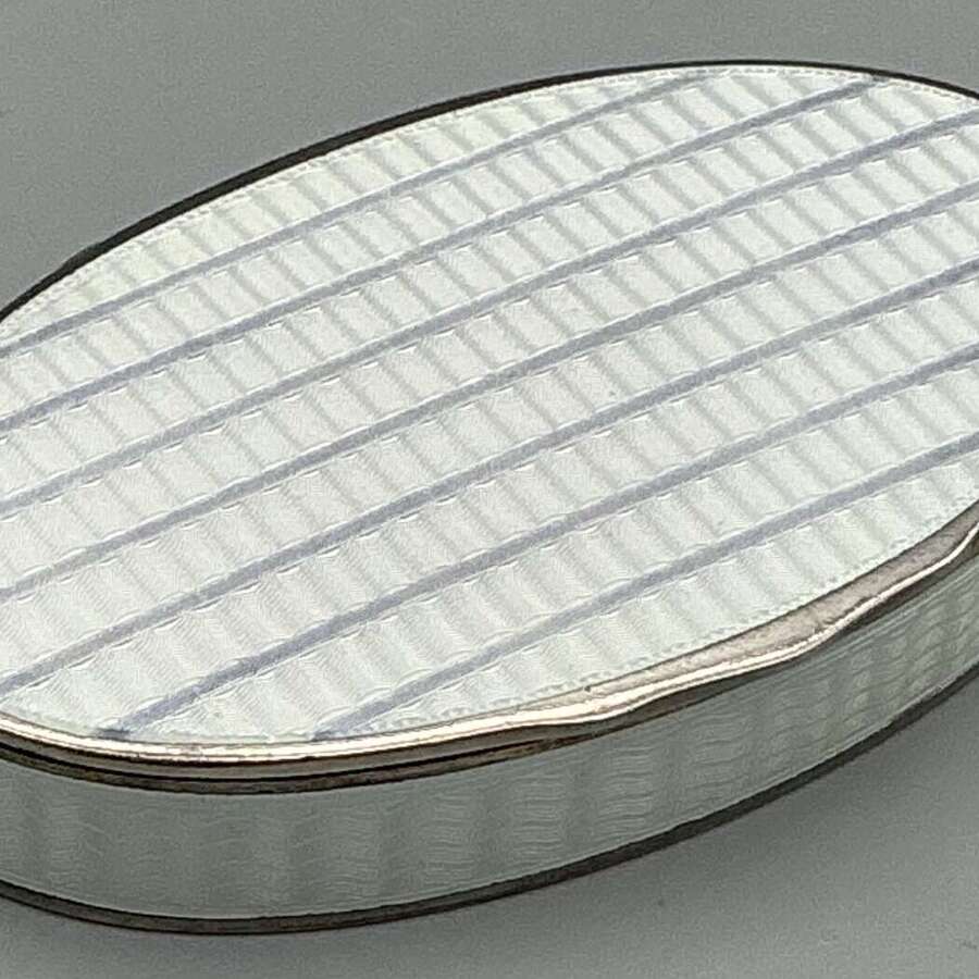 Early 20th Century David Andersen Norwegian Silver and Enamel Pill Box