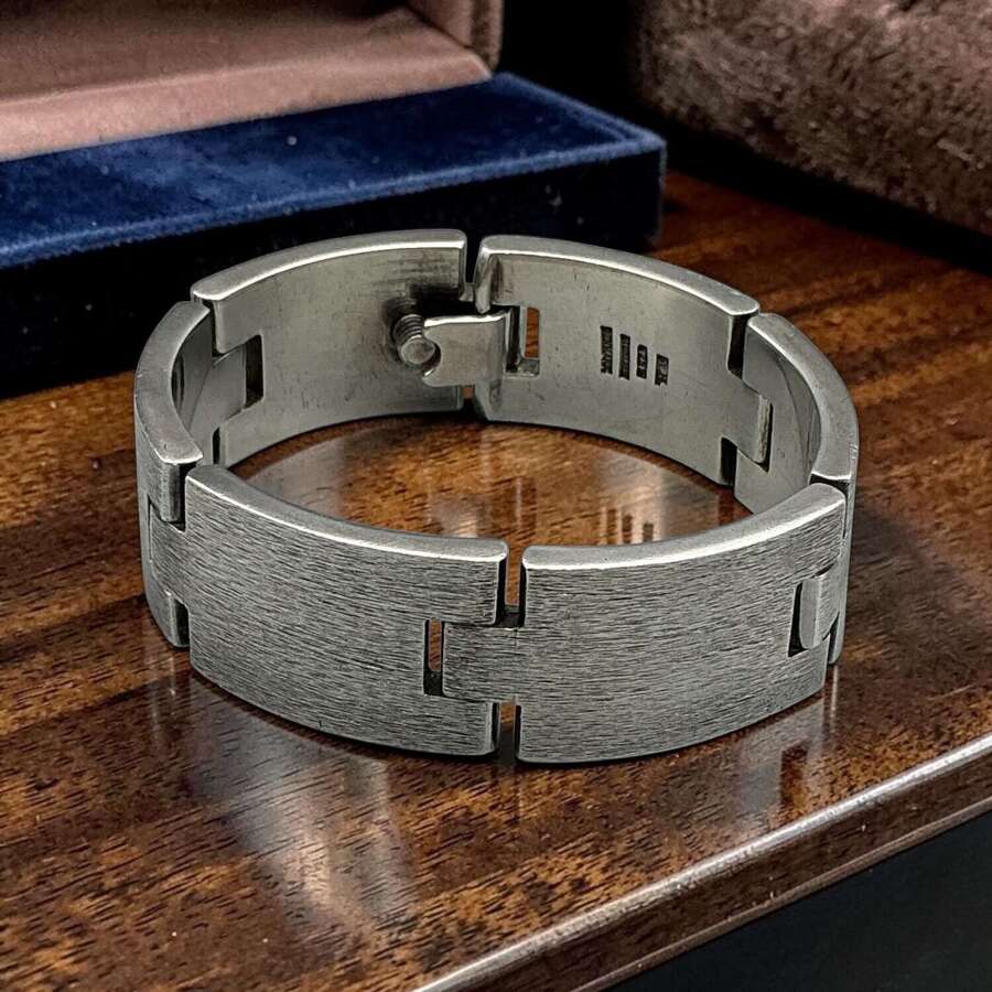 Vintage Sven Haugaard - Denmark. Heavy Sterling Silver Bracelet