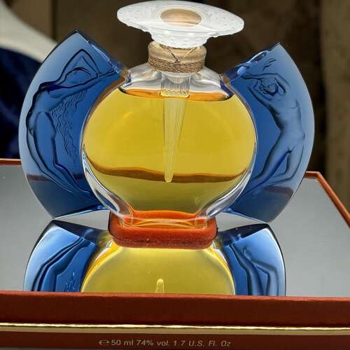 Rare 1999 Lalique ‘Jour et Nuit’ Crystal Glass Perfume Bottle – Limited Edition
