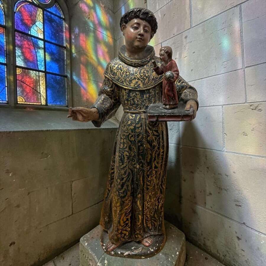 18th Century Saint Anthony of Padua with Child Jesus