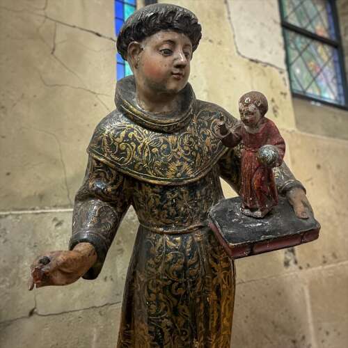 18th Century Saint Anthony of Padua with Child Jesus